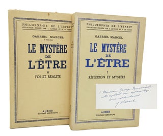 Item #112 Le Mystère de l’être – Volume I: Réflexion et Mystère and Volume II: Foi et...