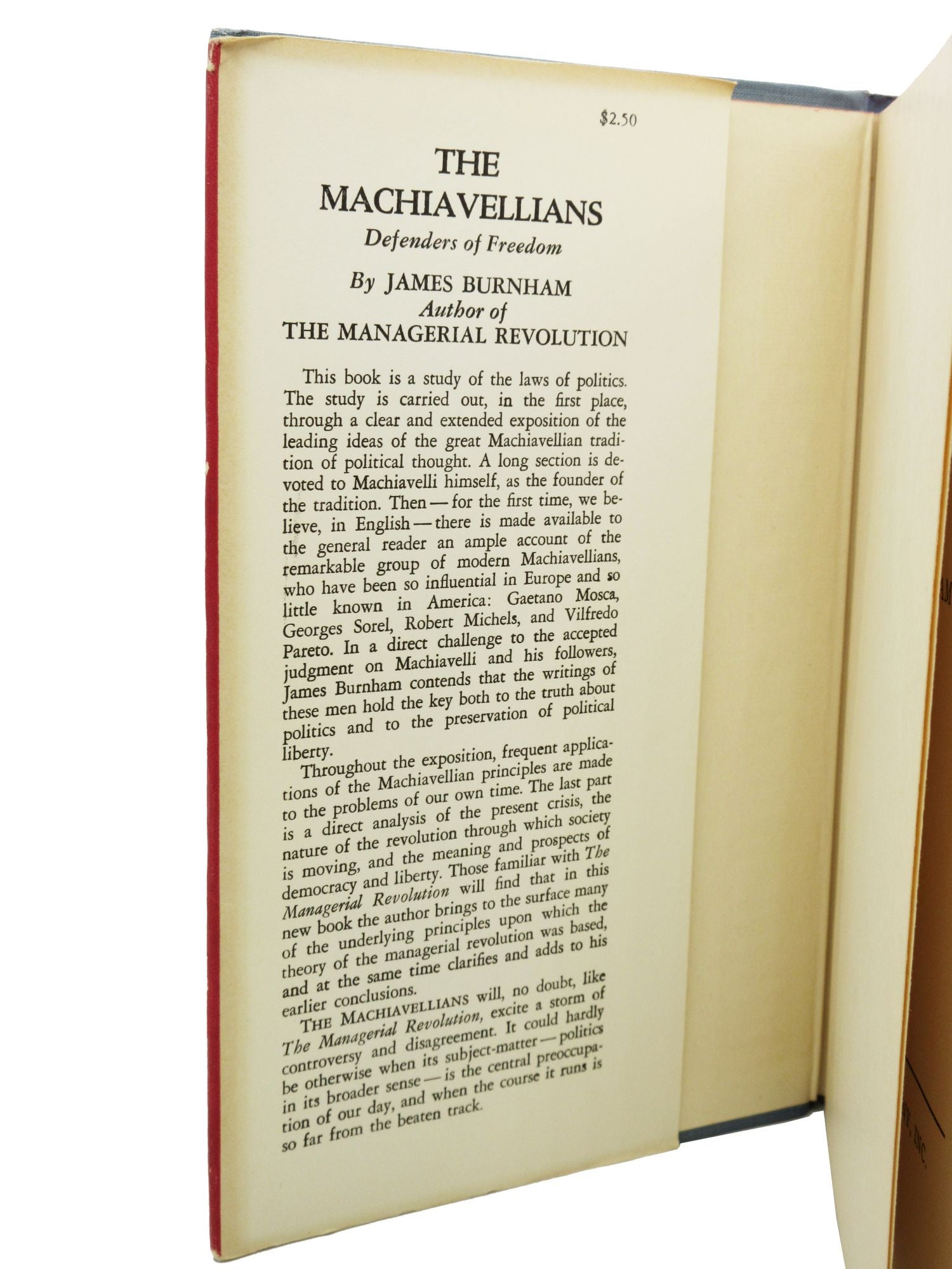 The Machiavellians: Defenders of Freedom | James Burnham | First edition