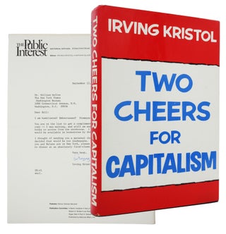 Item #87 Two Cheers for Capitalism [Association Copy with Inscription and Laid-in Letter to...